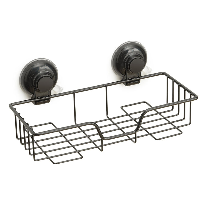 Portaoggetti rettangolare per doccia in filo da muro in metallo e resine termoplastiche HO20 Gedy serie HOT Nero Matt