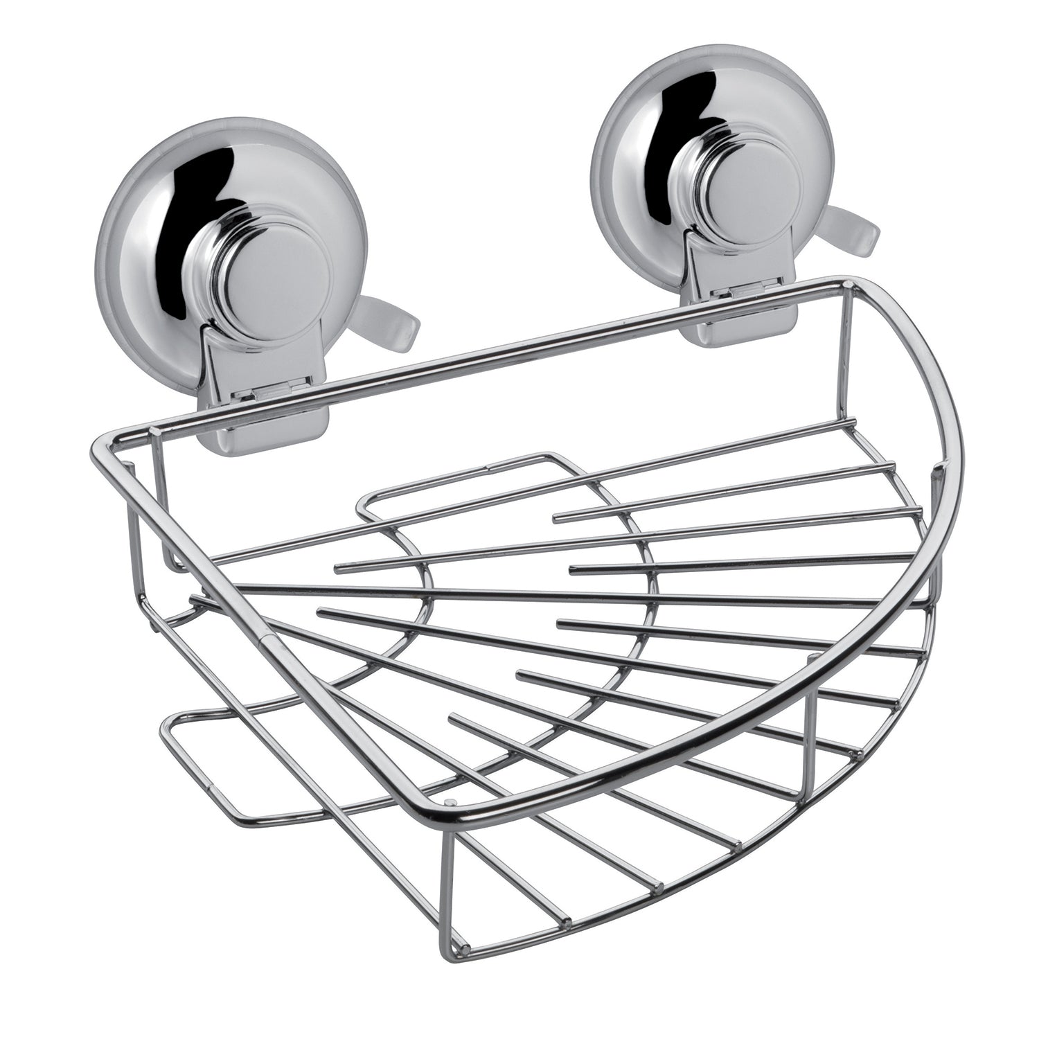 Portaoggetti angolare per doccia in filo da muro in metallo e resine termoplastiche HO80 Gedy serie HOT Cromato