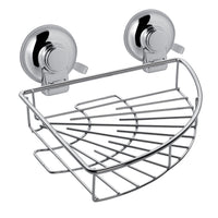 Portaoggetti angolare per doccia in filo da muro in metallo e resine termoplastiche HO80 Gedy serie HOT Cromato