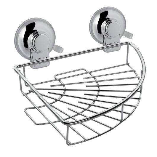 Portaoggetti angolare per doccia in filo da muro in metallo e resine termoplastiche HO80 Gedy serie HOT Cromato