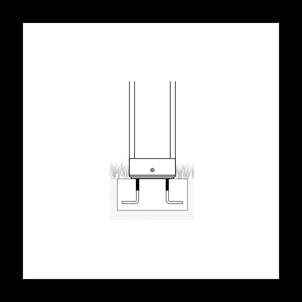 Home Paletto - Palo a led da giardino da fissare a terra - Luce notturna calda 3000K 230V 15W 1590lm Zafferano - Corten