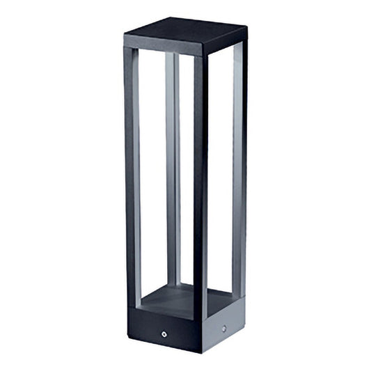 Home Paletto - Palo a led da giardino da fissare a terra - Luce notturna calda 3000K 230V 15W 1590lm Zafferano - Grigio Scuro