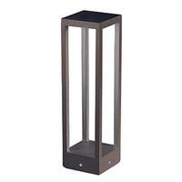 Home Paletto - Palo a led da giardino da fissare a terra - Luce notturna calda 3000K 230V 15W 1590lm Zafferano - Corten