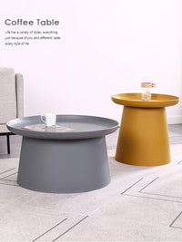 Tavolino moderno in polipropilene grigio