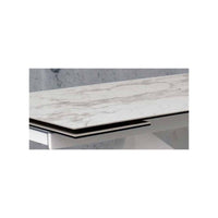 Tavolo big table piano vetro ceramica finitura marmo misura l.160 p.90 h.76(aperto 240 cm)