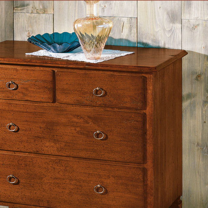 Como' in legno 4 cassetti tinta noce l.90 x p.42 h.83 (525) - Mobili 2G