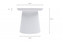 Tavolino moderno in polipropilene bianco - Mobili 2G