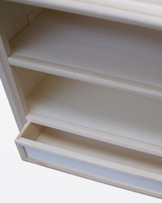 Porta tv in legno 1 cassetto grezzo l.85 p.47 h.79 (1556) - Mobili 2G