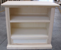 Porta tv in legno 1 cassetto grezzo l.85 p.47 h.79 (1556) - Mobili 2G