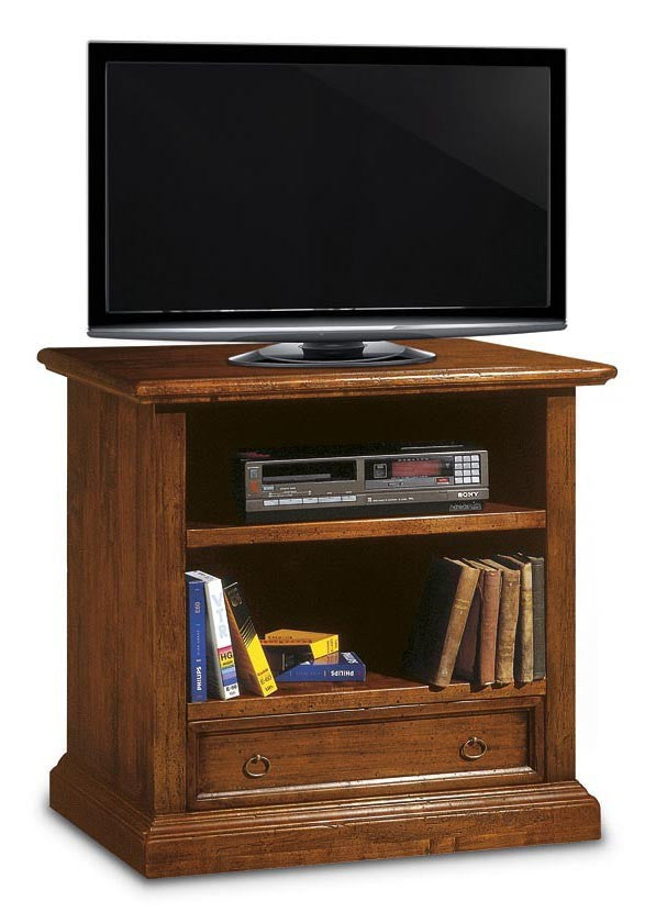 Porta tv in legno 1 cassetto grezzo l.85 p.47 h.79 (1556) - Mobili 2G