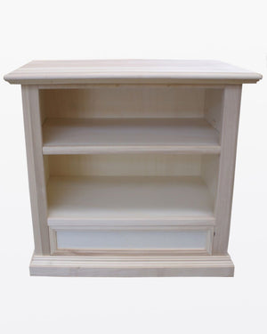 Porta tv in legno 1 cassetto grezzo l.85 p.47 h.79 (1556) - Mobili 2G