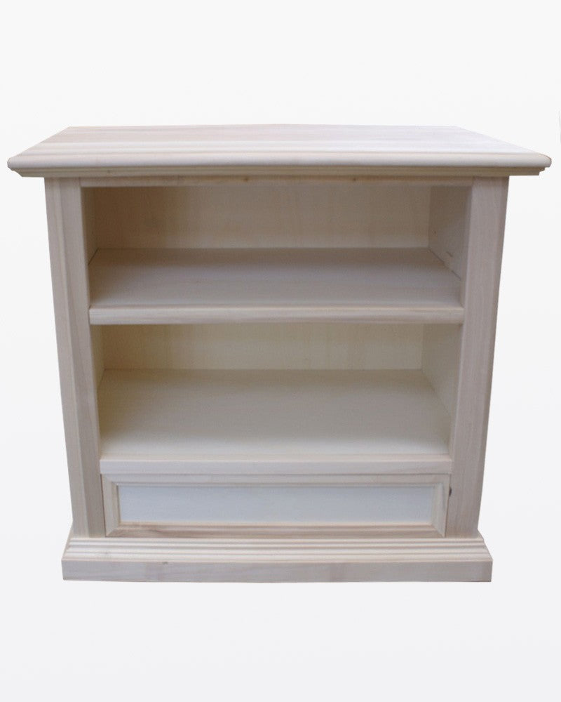 Porta tv in legno 1 cassetto grezzo l.85 p.47 h.79 (1556) - Mobili 2G