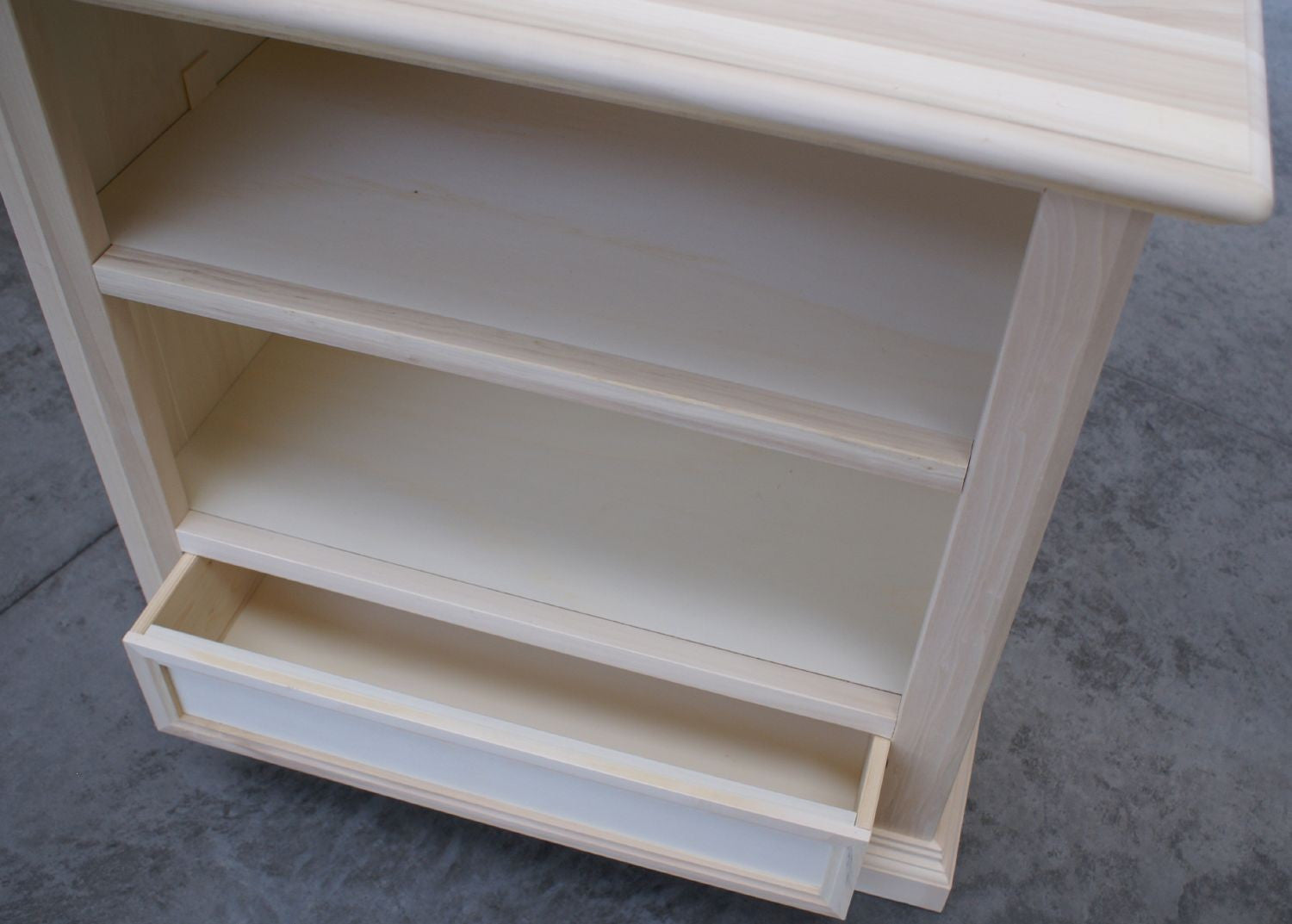 Porta tv in legno 1 cassetto grezzo l.85 p.47 h.79 (1556) - Mobili 2G