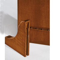  mensola country in legno massello tinta noce 120cm