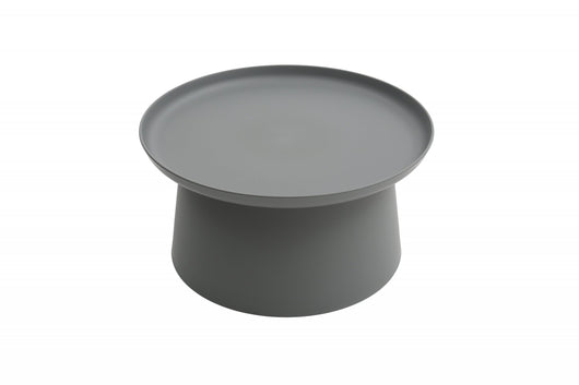 Tavolino moderno in polipropilene grigio