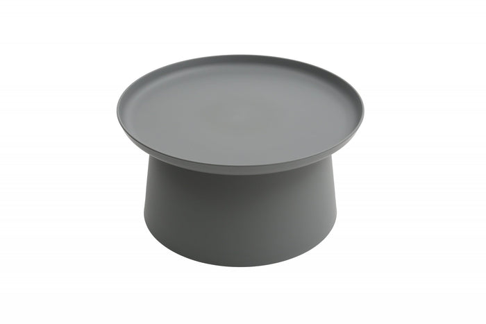 Tavolino moderno in polipropilene grigio