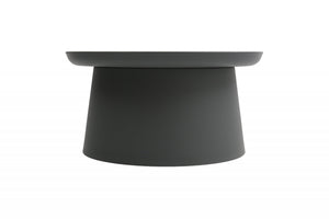 Tavolino moderno in polipropilene grigio