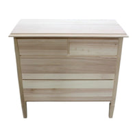 Como' in legno 4 cassetti tinta noce l.90 x p.42 h.83 (525) - Mobili 2G