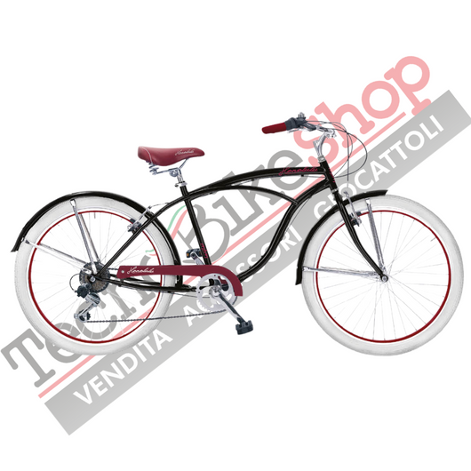 Bici Cruiser MBM  HONOLULU Uomo Ruote  26 pollici colore Nero