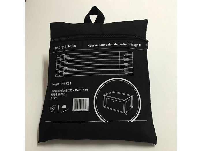 Custodia di protezione - Salone da giardino Chicago 8 - Nero