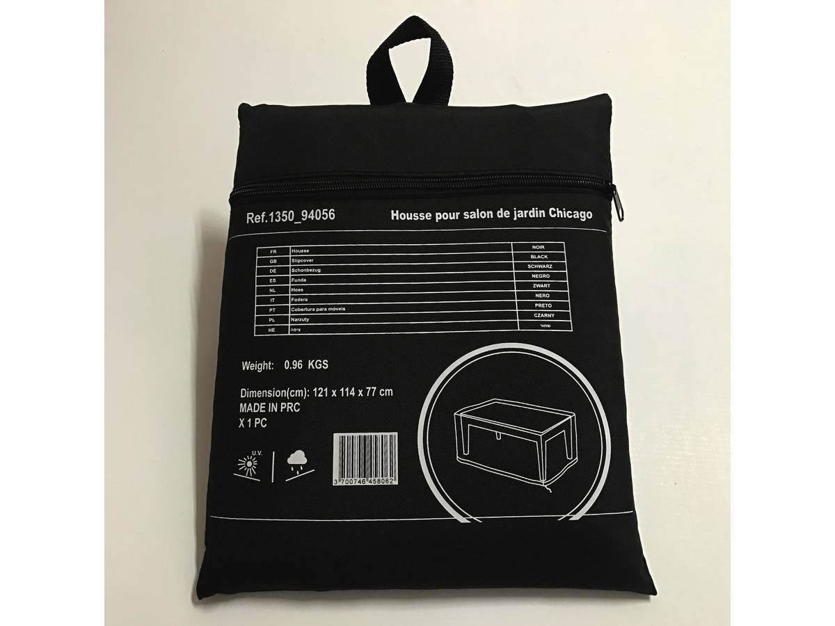 Custodia di protezione - Salone da giardino Chicago 4 - Nero