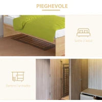 Stendino Elettrico Riscaldato con Ali Pieghevole Salvaspazio in Lega di Alluminio, 144x53x91cm, Argento