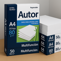 Confezione multipla carta ledesma autor a4 80 g/m² kit da 5 risme
