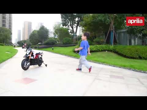 Moto Elettrica per Bambini Aprilia Racing Dorsoduro 12V Ruote in EVA-Rosso