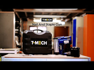 Pistola Sparachiodi Graffettatrice Pneumatica No Fili con Batteria Addizionale