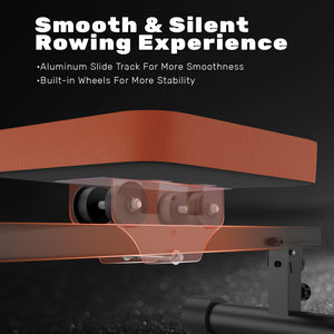 Vogatori - RATTANTREE - Vogatore compatto regolabile con 12 Livelli di Resistenza, display LCD, Carico Massimo 150 kg