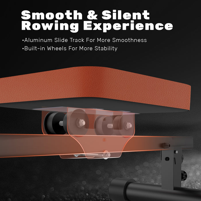 Vogatori - RATTANTREE - Vogatore compatto regolabile con 12 Livelli di Resistenza, display LCD, Carico Massimo 150 kg