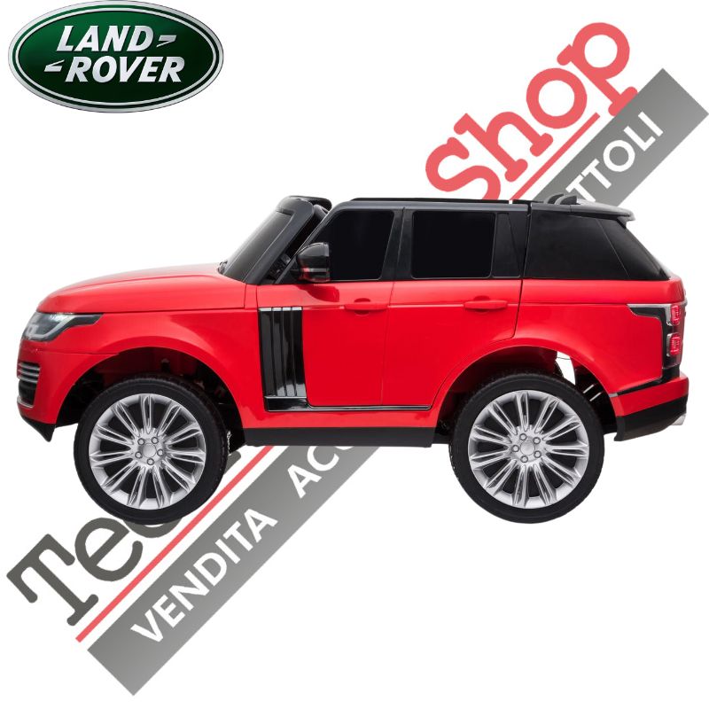 Auto Elettrica Per Bambini Land Rover - Range Rover Sport HSE 2 Posti-Rosso