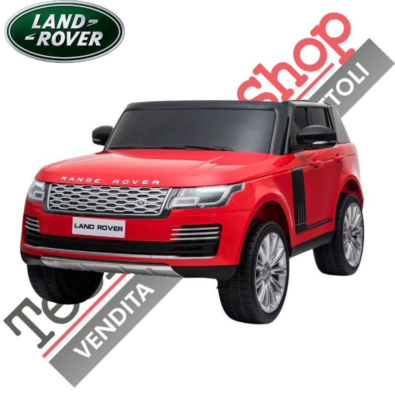 Auto Elettrica Per Bambini Land Rover - Range Rover Sport HSE 2 Posti-Rosso