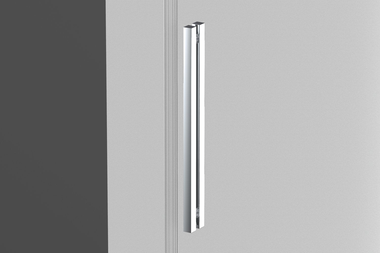 Box doccia angolare 100x110 cm con ante scorrevoli in cristallo temperato 8 mm H 200 cm CLARA Satinato