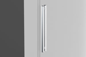 Box doccia angolare 100x110 cm con ante scorrevoli in cristallo temperato 8 mm H 200 cm CLARA Satinato