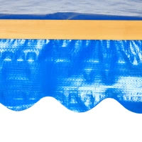 Sabbiera con Casa da Gioco e Tetto, 133 x 129 x 137.5 cm, Legno e Blu