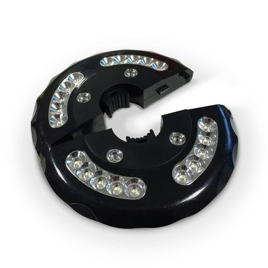 Lampada led per ombrelloni, nero