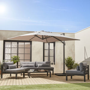 Telo per ombrellone falgos 3x3m, beige