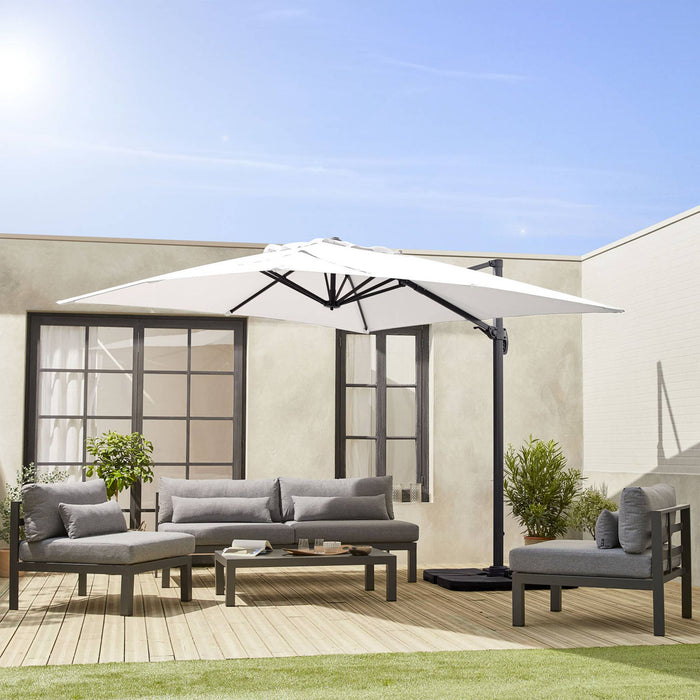 Telo per ombrellone falgos 3x3m, ecrù