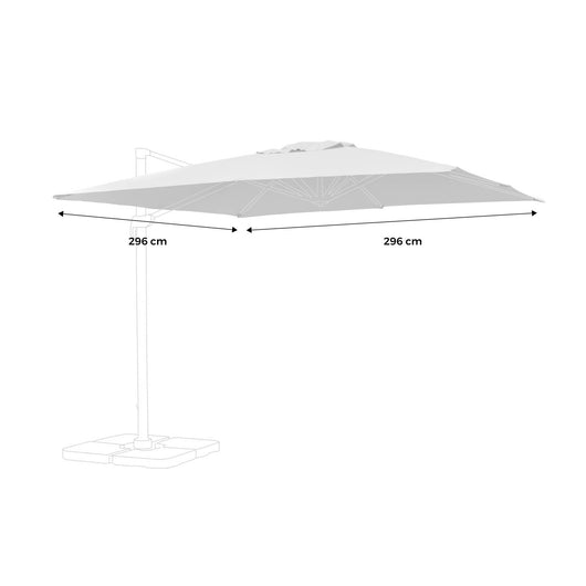 Telo per ombrellone falgos 3x3m, beige