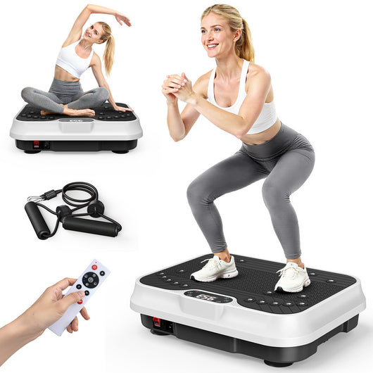 PIATTAFORMA VIBRANTE, RATTANTREE Potente piattaforma vibrante muscolare per bodybuilding e scultura con telecomando e cordino