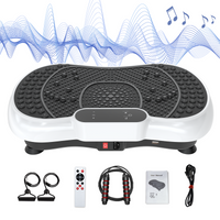 Piattaforma vibrante, attrezzatura per il fitness domestico RATTANTREE con altoparlante Bluetooth, 4 modalit¨¤ di programmazione, carico massimo 150 kg