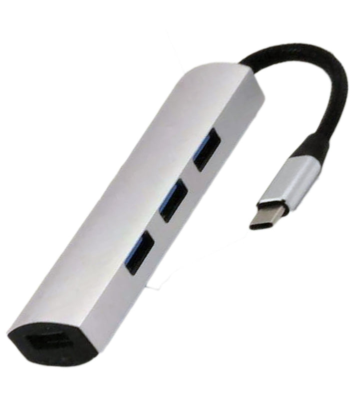 Hub Adattatore Usb-c Ultra Slim 1 X Micro Usb Ricarica 3 X Porte Usb 3.0         