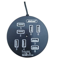 Hub Usb 2.0 Hi-speed 8 Porte Con Cavo Da 60 Cm Con Connessione Usb-a Q-hu800         