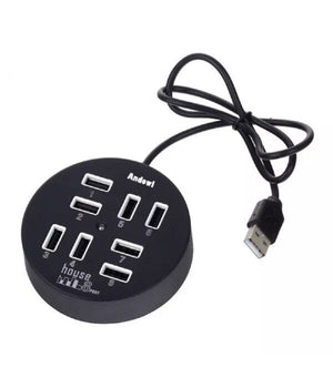 Hub Usb 2.0 Hi-speed 8 Porte Con Cavo Da 60 Cm Con Connessione Usb-a Q-hu800         