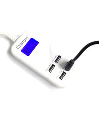 Hub Usb 4 Porte 6a Con Display Led Per Controllo Ricarica Batteria         