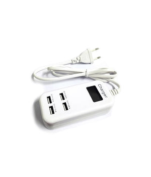 Hub Usb 4 Porte 6a Con Display Led Per Controllo Ricarica Batteria         