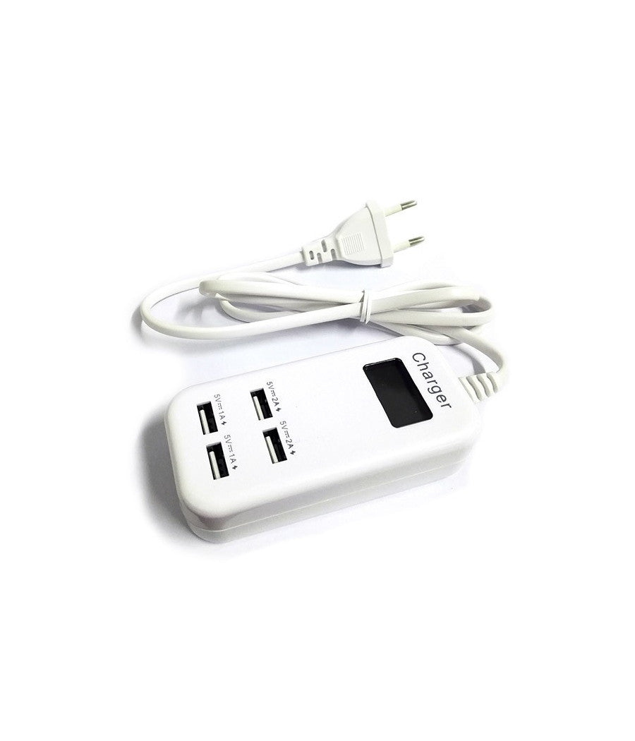 Hub Usb 4 Porte 6a Con Display Led Per Controllo Ricarica Batteria         