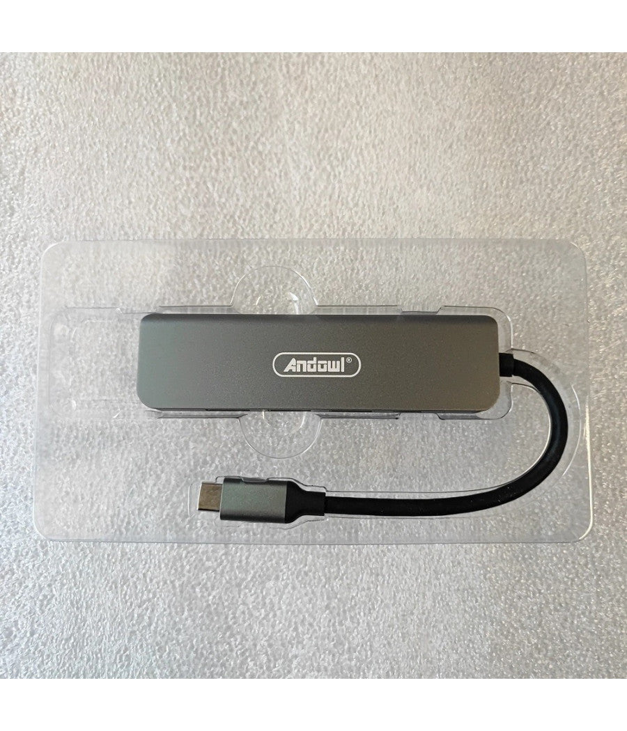 Hub Usb Type-c 5 In 1 Hdmi 4k Compatibile Con Thunderbolt 3 Multifunzione Q-hu90         