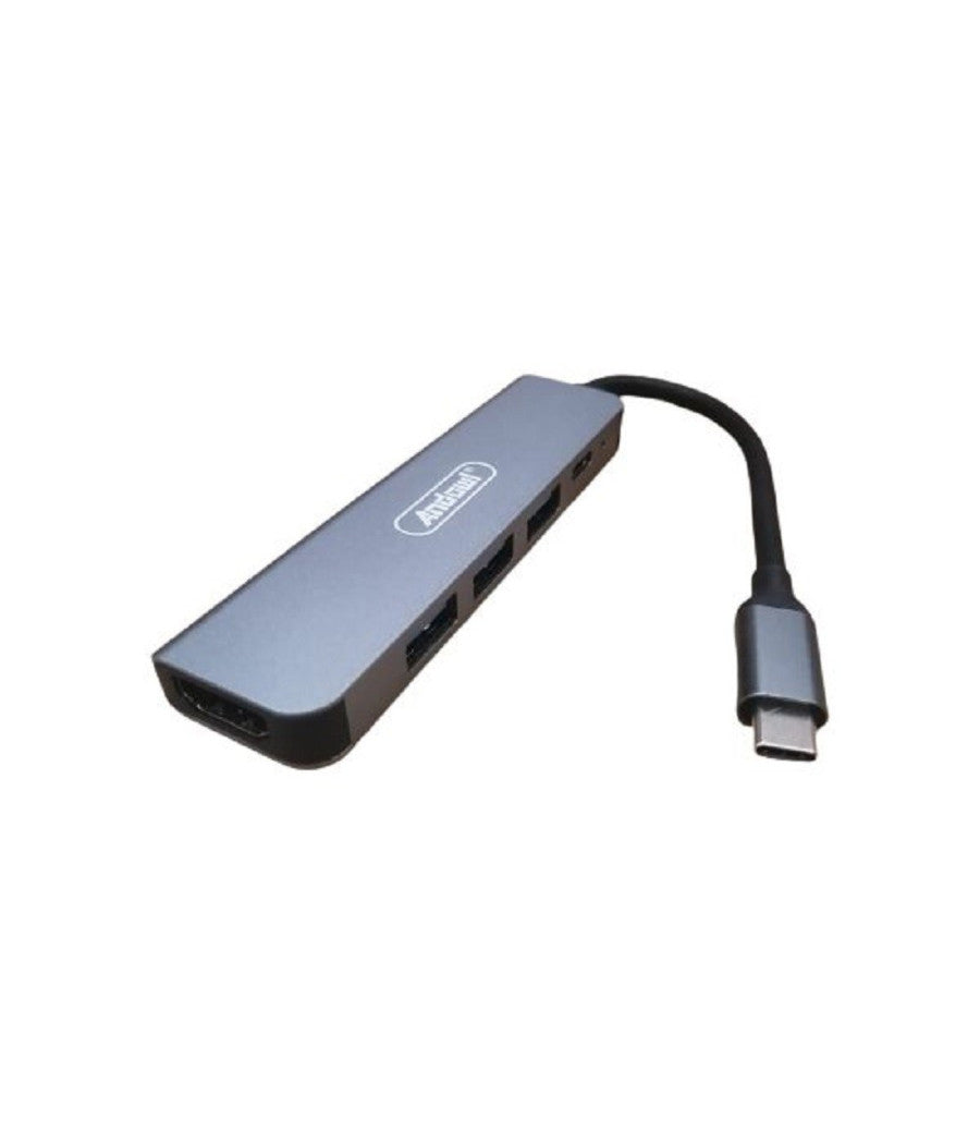 Hub Usb Type-c 5 In 1 Hdmi 4k Compatibile Con Thunderbolt 3 Multifunzione Q-hu90         